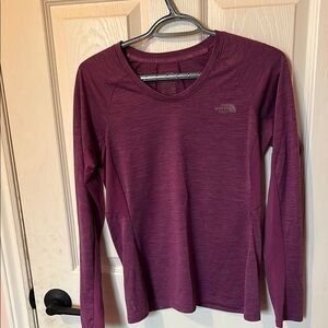 The North Face Purple Fitted Long Sleeve Tee